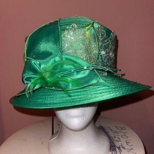 Green church hat